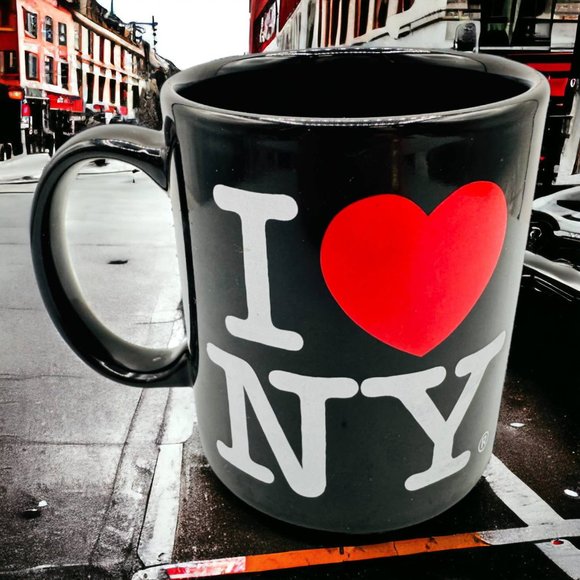 Blacks I Love NY York Mug 0- I Heart New York Iconic Mug - Picture 3 of 8